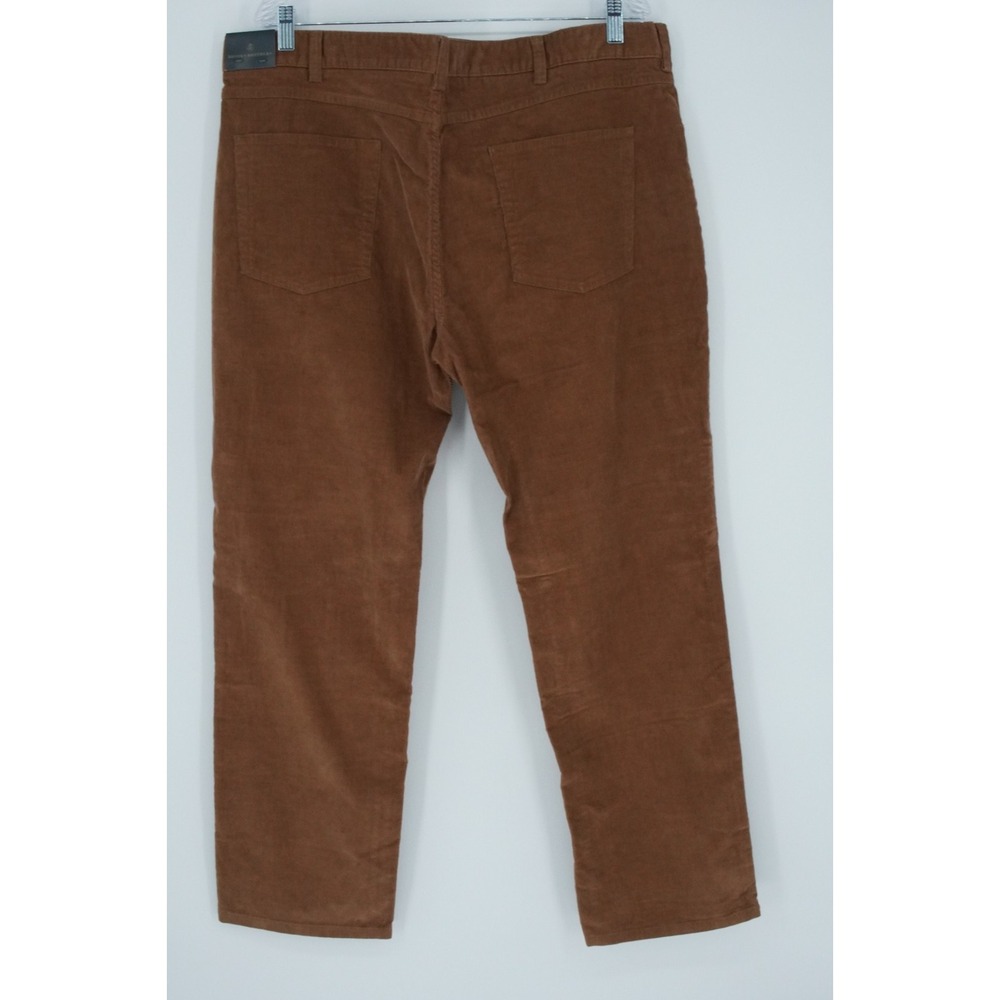 Brooks Brothers Brown Corduroy Pants Mens 40x30 Straight Classic Cotton Stretch - Picture 3 of 14